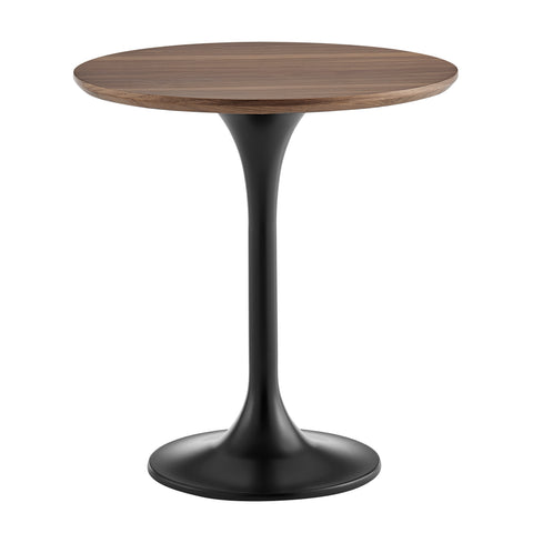 Walnut/Matte Black / 20 Round Side Table