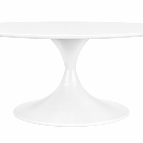 Matte White/High Gloss White / 36 Round Coffee Table