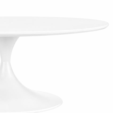 Matte White/High Gloss White / 36 Round Coffee Table