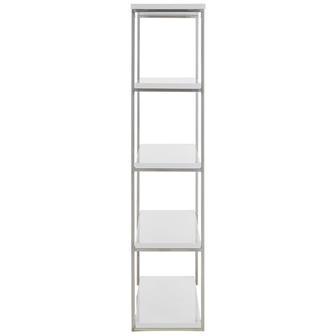 High Gloss White/Polished Stainless Steel