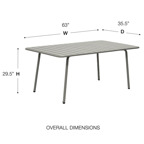 Oyster Gray / 63 Table