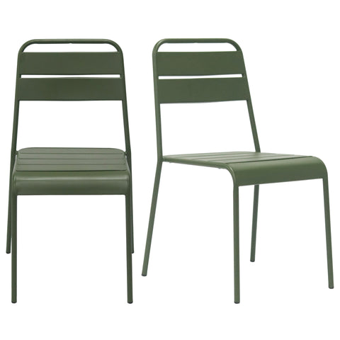 Dark Green / Set of 2 Side Chairs