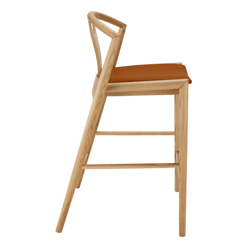 Dark Tan Leatherette/Natural
