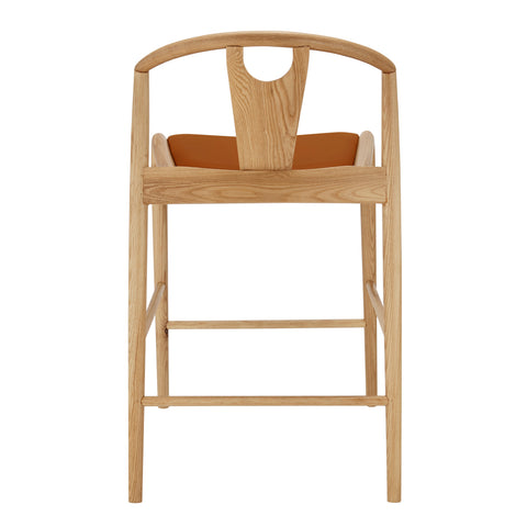 Dark Tan Leatherette/Natural