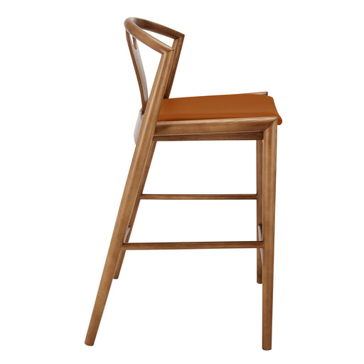Dark Tan Leatherette/Walnut