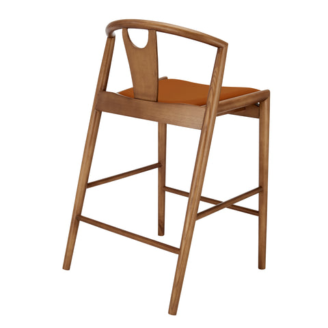 Dark Tan Leatherette/Walnut
