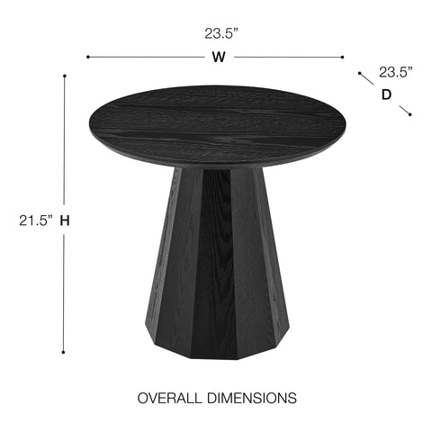 Matte Black / 24 Side Table