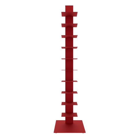Red / 60 10-Shelf Bookcase