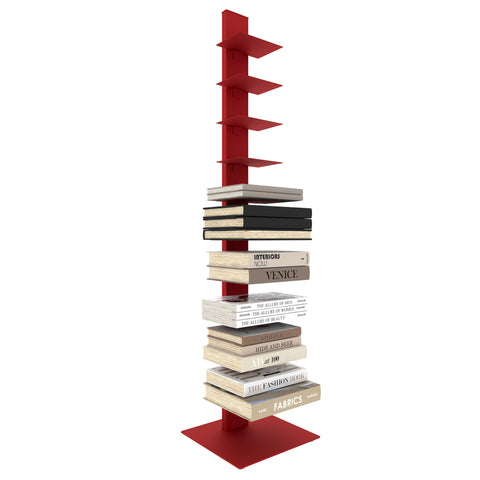 Red / 60 10-Shelf Bookcase