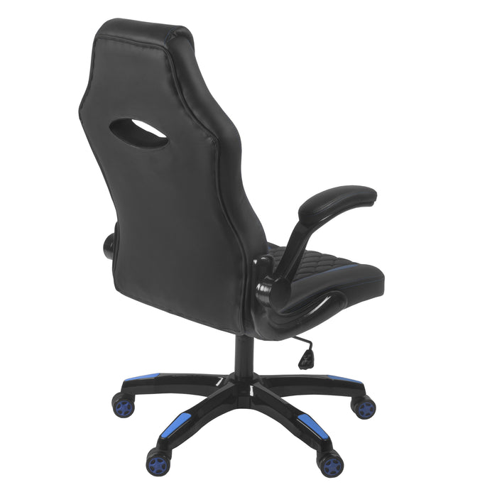 Aon Archeus Gaming Style Computer Desk Chair, Built-In Lumbar Support, Flip-Up Arm, Lock/Tilt 360 Swivel, 300 lb. max