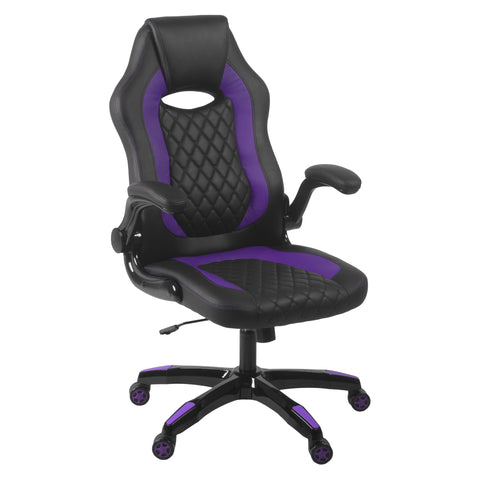 Aon Archeus Ergonomic Gaming Office Chair – High-Back PC Gaming Seat w/ Lumbar Support, Recline, Flip-Up Arms & Cushioned Seat – Racing-Style Gamer Chair – Black