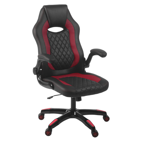 Aon Archeus Ergonomic Gaming Office Chair – High-Back PC Gaming Seat w/ Lumbar Support, Recline, Flip-Up Arms & Cushioned Seat – Racing-Style Gamer Chair – Black