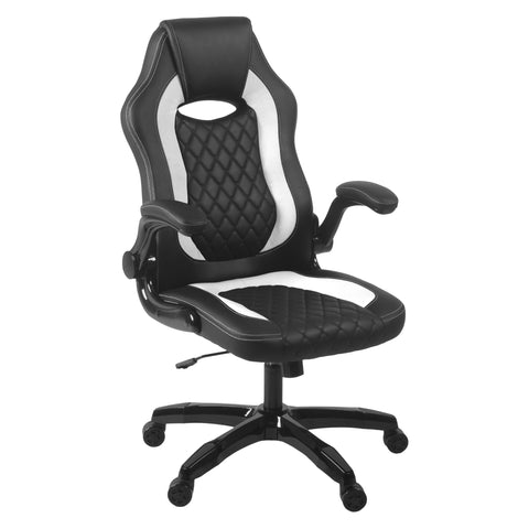 Aon Archeus Ergonomic Gaming Office Chair – High-Back PC Gaming Seat w/ Lumbar Support, Recline, Flip-Up Arms & Cushioned Seat – Racing-Style Gamer Chair – Black