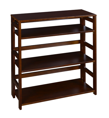 Niche Flip Flop Bookshelf High Folding, No Tools, Assembly, Solid, Wood Bookcase