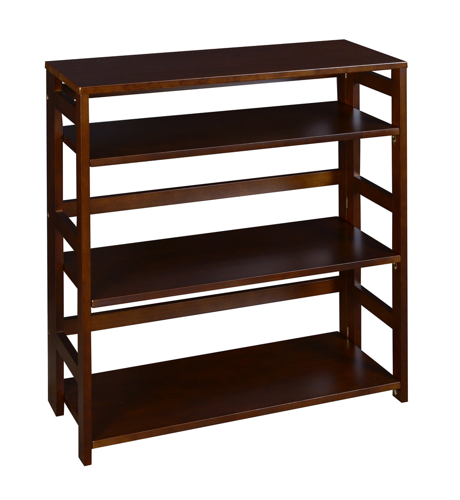 Niche Flip Flop Bookshelf High Folding, No Tools, Assembly, Solid, Wood Bookcase