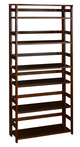 Niche Flip Flop Bookshelf High Folding, No Tools, Assembly, Solid, Wood Bookcase