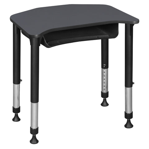 Regency Ferris 26 x 24 in Height Adjustable Student Student Activity Desk with Book Storage