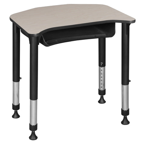 Regency Ferris 26 x 24 in Height Adjustable Student Student Activity Desk with Book Storage