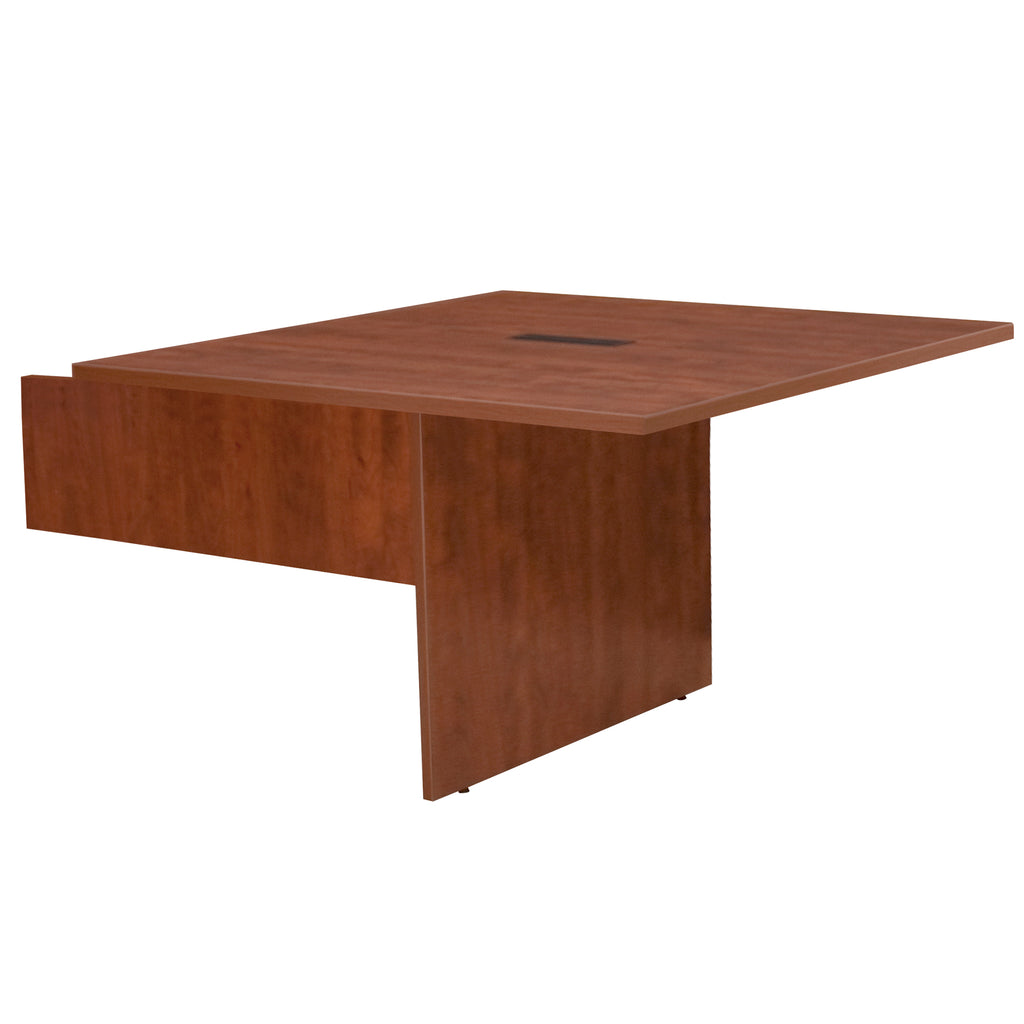 Regency Legacy 4 ft Racetrack Laminate Conference Table Extention with a Charging Port, Durable Construction, Scratch-Resistant Surface, and Modern Design for Professional Office Workspaces - Cherry
