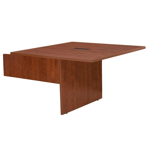 Regency Legacy 4 ft Racetrack Laminate Conference Table Extention with a Charging Port, Durable Construction, Scratch-Resistant Surface, and Modern Design for Professional Office Workspaces - Cherry