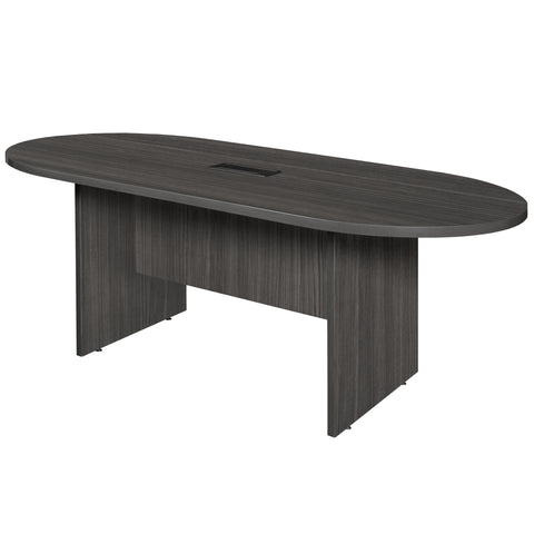 Regency Legacy  Racetrack Laminate Conference Table with Charging Port, Durable Construction, Scratch-Resistant Surface, and Modern Design for Professional Office Workspaces