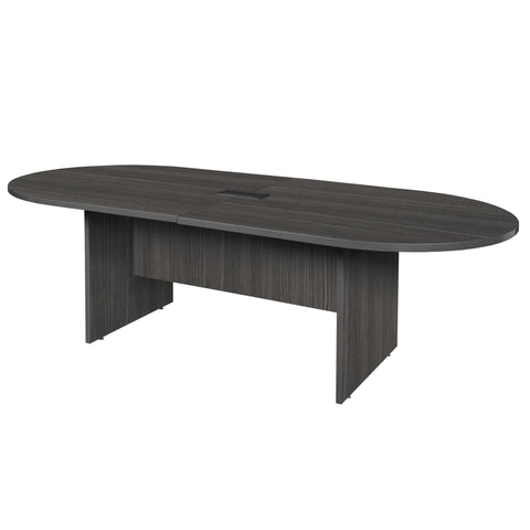 Regency Legacy  Racetrack Laminate Conference Table with Charging Port, Durable Construction, Scratch-Resistant Surface, and Modern Design for Professional Office Workspaces
