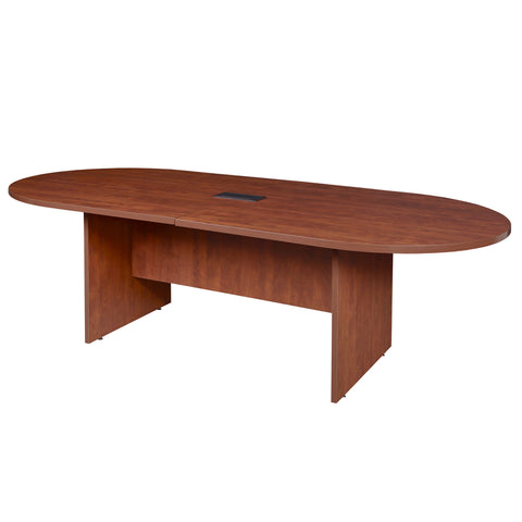 Regency and and Power Data Grommet Legacy Racetrack Conference Table, 95-inch, Cherry