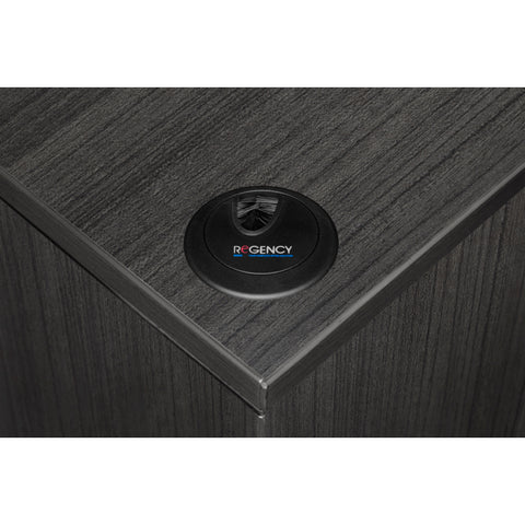 Ash Grey / Double Pedestal with Bridge