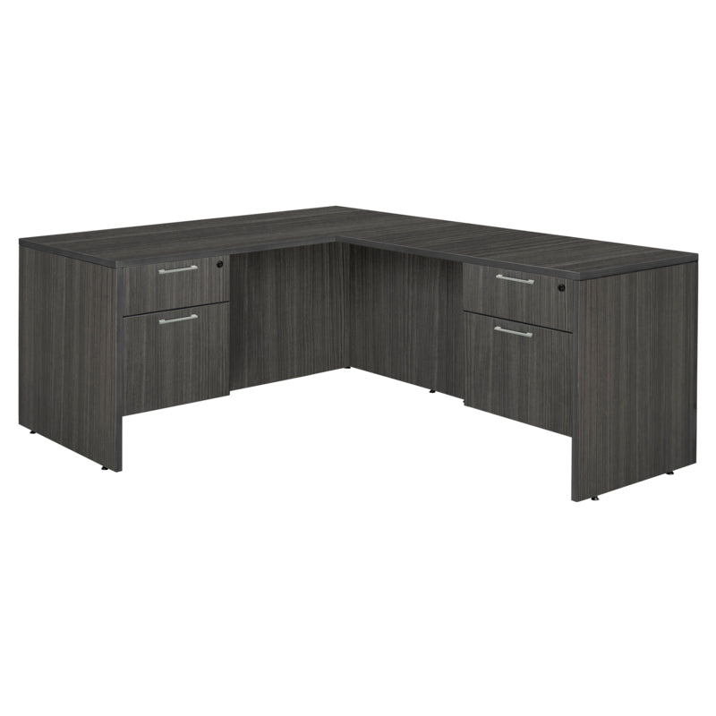Regency Legacy L Desk with Single Full Pedestal Drawer Unit