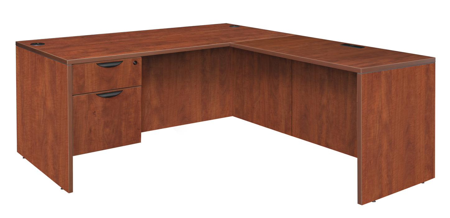 Regency Legacy 60 x 77 in. L Desk with Single Pedestal Drawer Unit