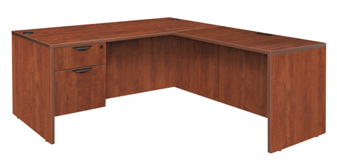 Regency Legacy L Desk with Single Pedestal Drawer Unit