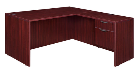 Regency Legacy L Desk with Single Pedestal Drawer Unit