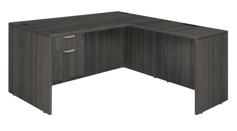 Regency Legacy L Desk with Single Pedestal Drawer Unit