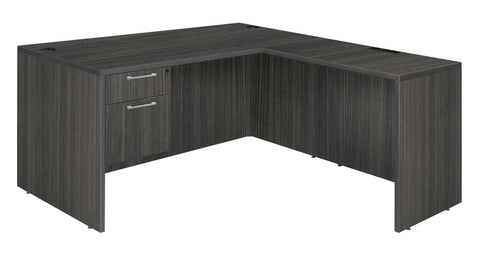 Regency Legacy L Desk with Single Pedestal Drawer Unit