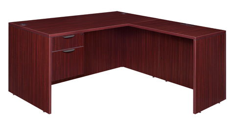 Regency Legacy L Desk with Single Pedestal Drawer Unit