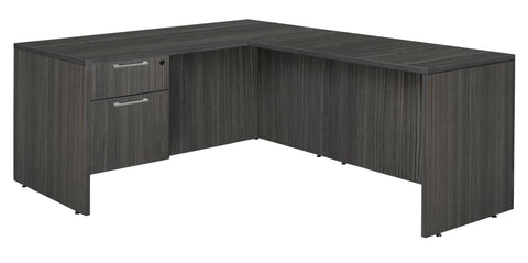 Regency Legacy L Desk with Single Pedestal Drawer Unit