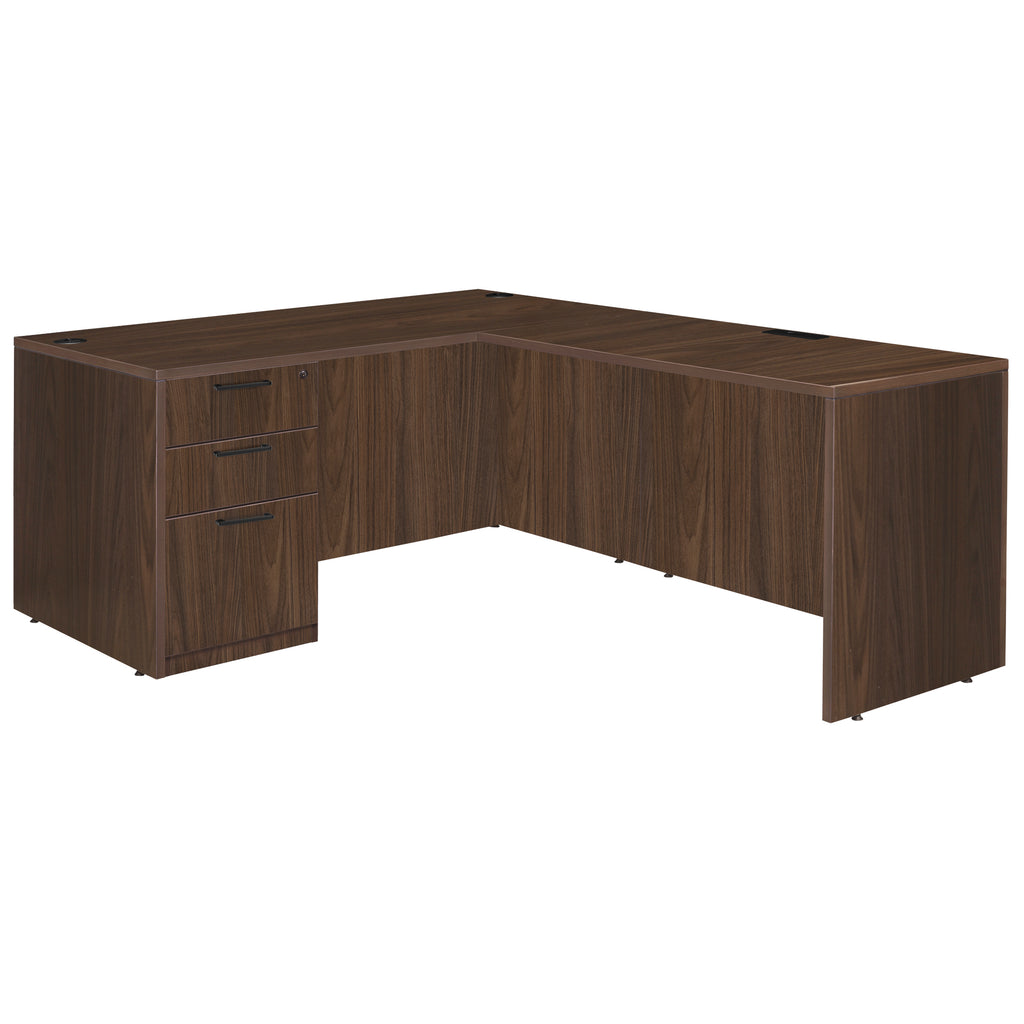 Romig Legacy 60 x 77 in. L Desk with Single Full Pedestal Drawer Unit