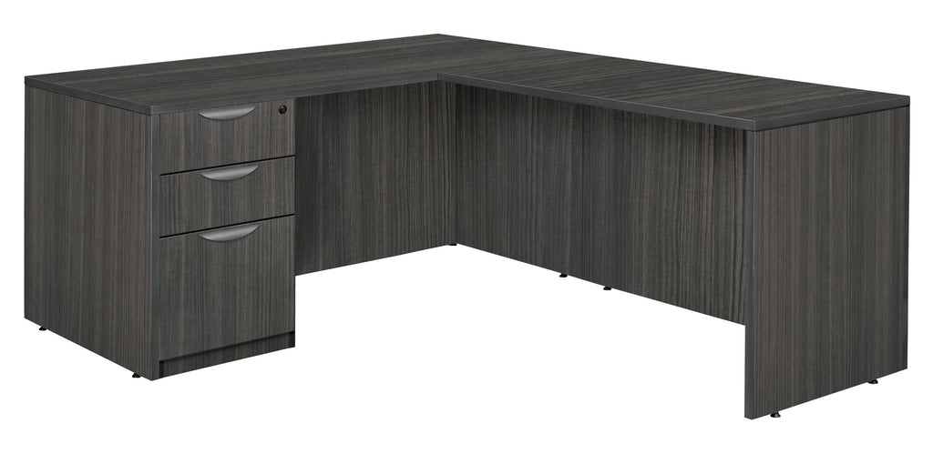 Regency Legacy L Desk with Single Full Pedestal Drawer Unit