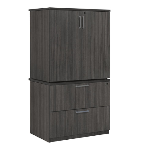 Regency Legacy Lateral File with Stackable Storage Cabinet