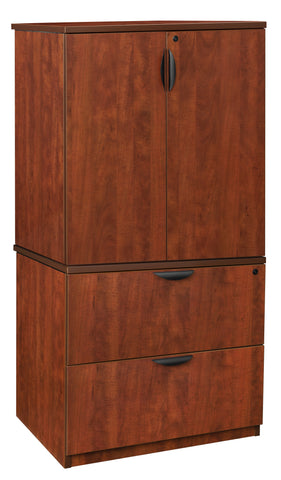 Regency Legacy Lateral File with Stackable Storage Cabinet