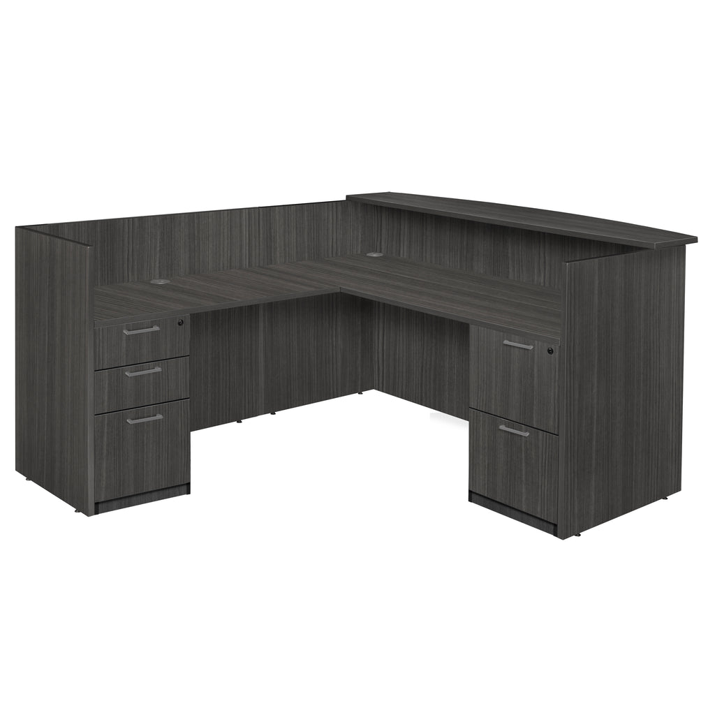 Regency Legacy Reception Desk with Full Pedestal File Cabinet