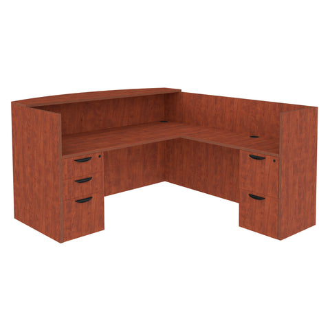 Regency Legacy Reception Desk with Full Pedestal File Cabinet