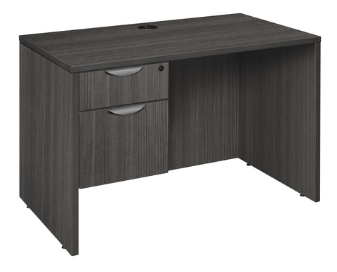 Regency Legacy Office Desk with Single Pedestal Drawer, Durable Laminate, Scratch-Resistant Surface, Spacious Workspace for Home, Professional, and Executive Offices