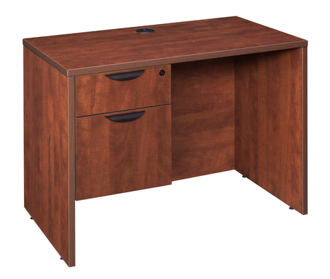 Regency Legacy Office Desk with Single Pedestal Drawer, Durable Laminate, Scratch-Resistant Surface, Spacious Workspace for Home, Professional, and Executive Offices