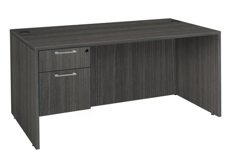 Regency Legacy Office Desk with Single Pedestal Drawer, Durable Laminate, Scratch-Resistant Surface, Spacious Workspace for Home, Professional, and Executive Offices