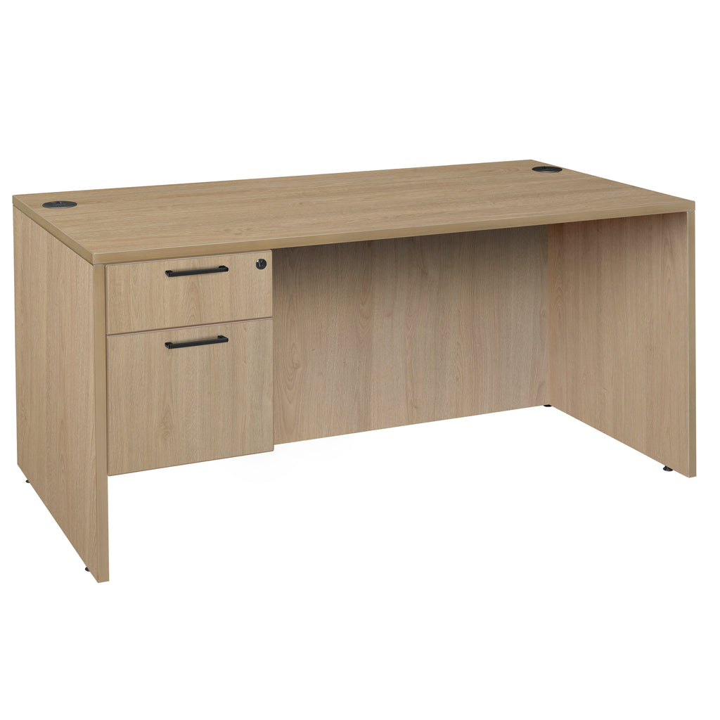 Romig Legacy 42 x 24 in. Executive Desk with Single Pedestal Drawer Unit
