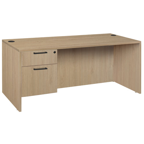 Romig Legacy 42 x 24 in. Executive Desk with Single Pedestal Drawer Unit