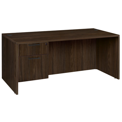 Romig Legacy 42 x 24 in. Executive Desk with Single Pedestal Drawer Unit