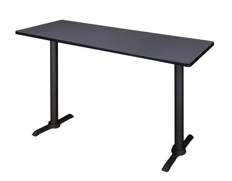 Regency Cain 48 x 24 in. Steel TBase Cafe Training Seminar Table
