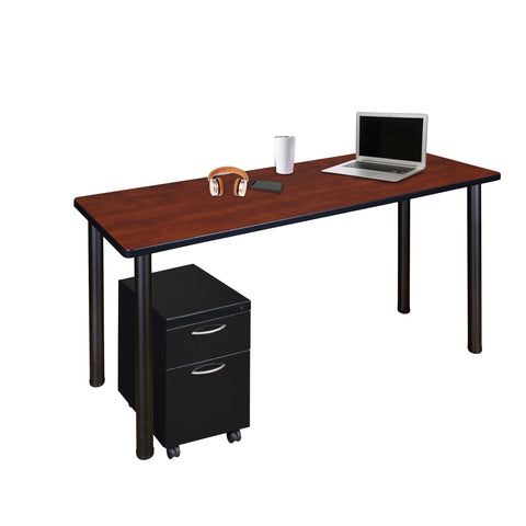 Regency Kee 48 x 24 in. Mobile Desk with Storage
